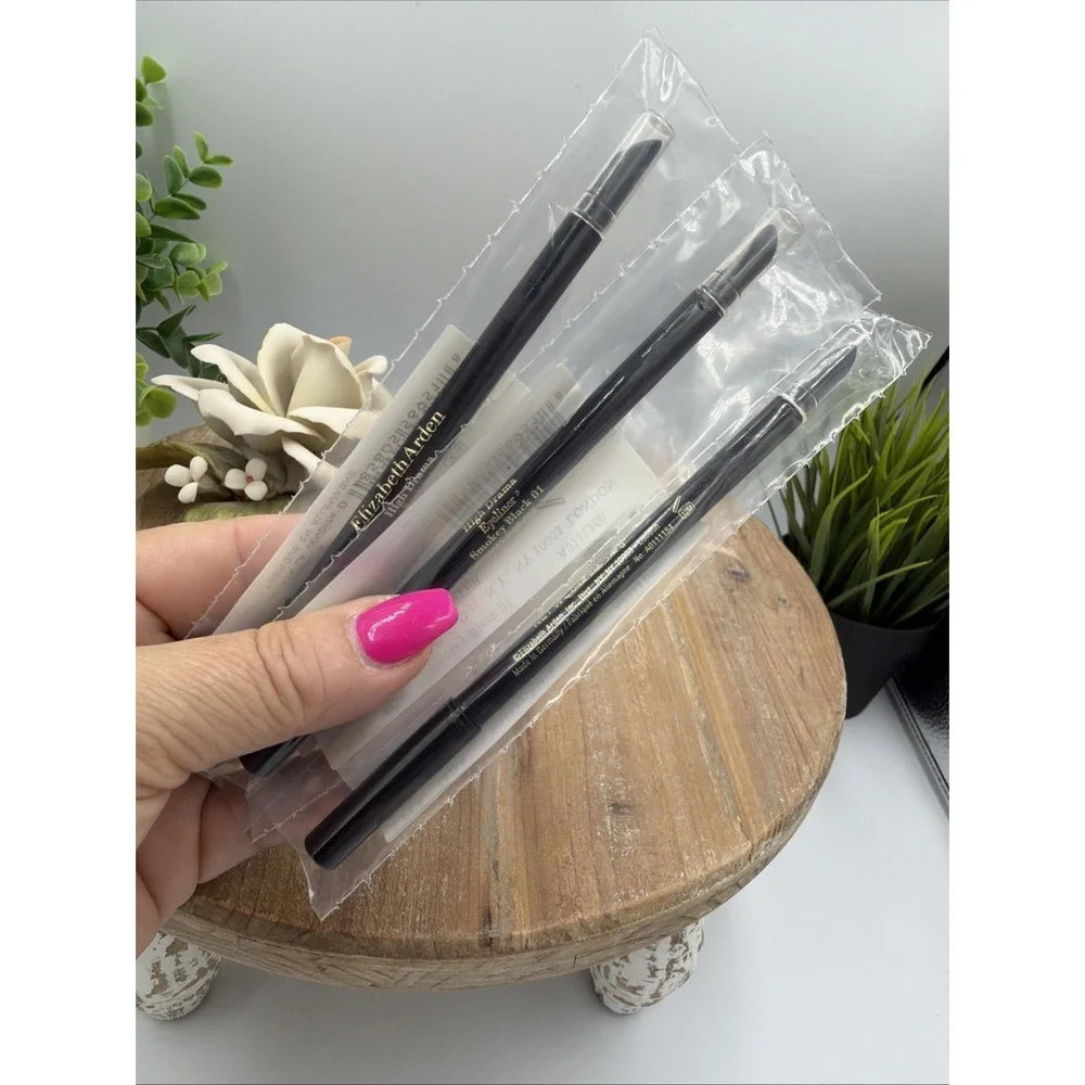 Lot Of 3 Elizabeth Arden High Drama Eyeliner Smokey Black New Sealed